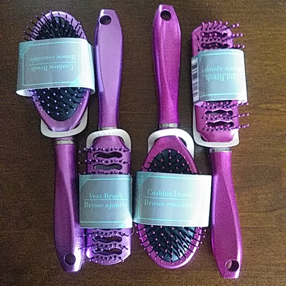💘🍂 Metallic Hair Brushes